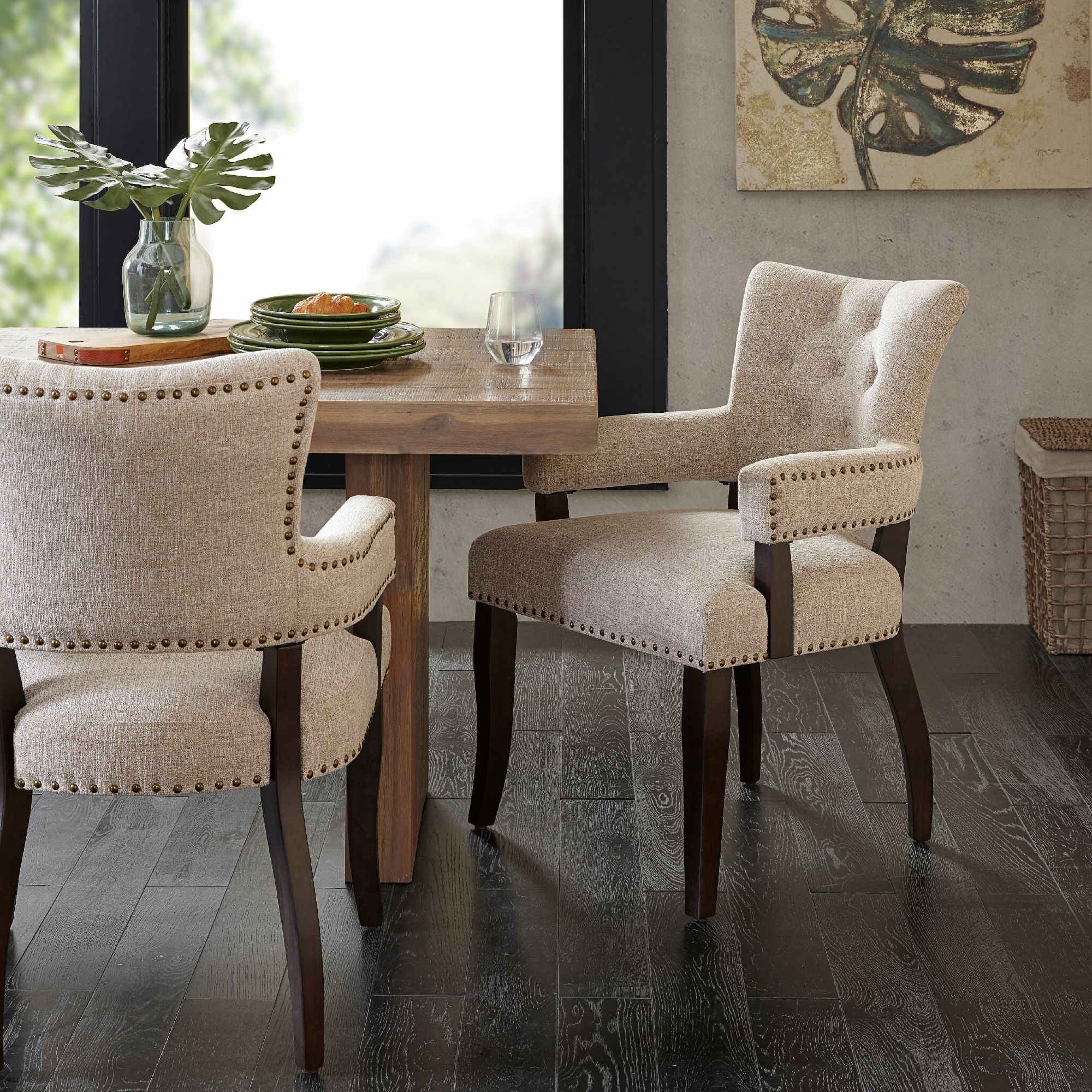 Cream kitchen deals chairs