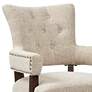 INK + IVY Brooklyn Cream Tufted Fabric Dining Chairs Set of 2
