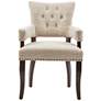 INK + IVY Brooklyn Cream Tufted Fabric Dining Chairs Set of 2