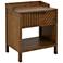 INK+IVY Brown Sunset Cliff 1-Drawer Nightstand with Shelf