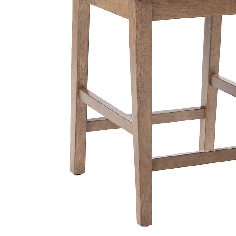 Image 7 INK + IVY Crackle 31" High Light Gray Fabric Bar Stool more views
