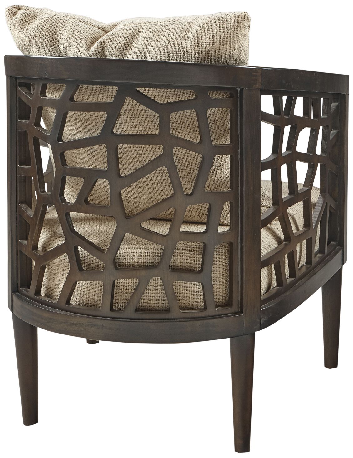 INK + IVY Crackle Tan Fabric Accent Chair