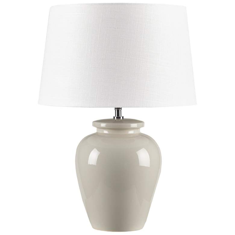 Image 1 INK+IVY Cream Anzio Ceramic Table Lamp