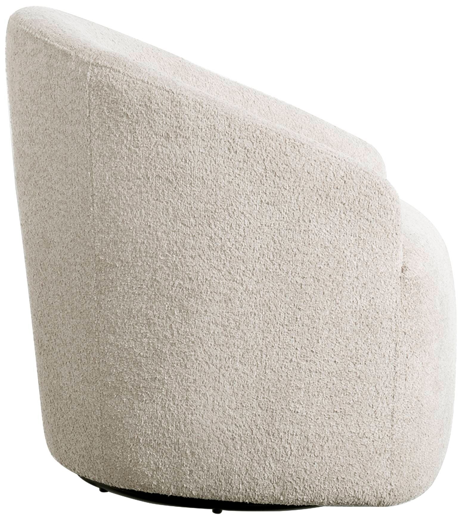 Image 4 INK+IVY Cream Bonn Upholstered 360 Degree Swivel Chair more views