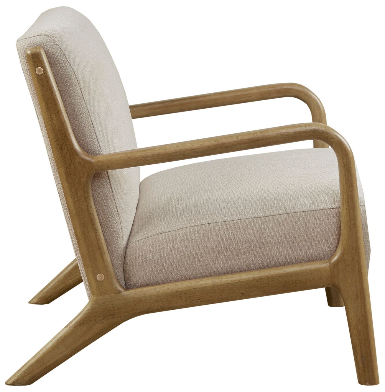 Image 4 INK+IVY Cream Novak Lounge Chair more views