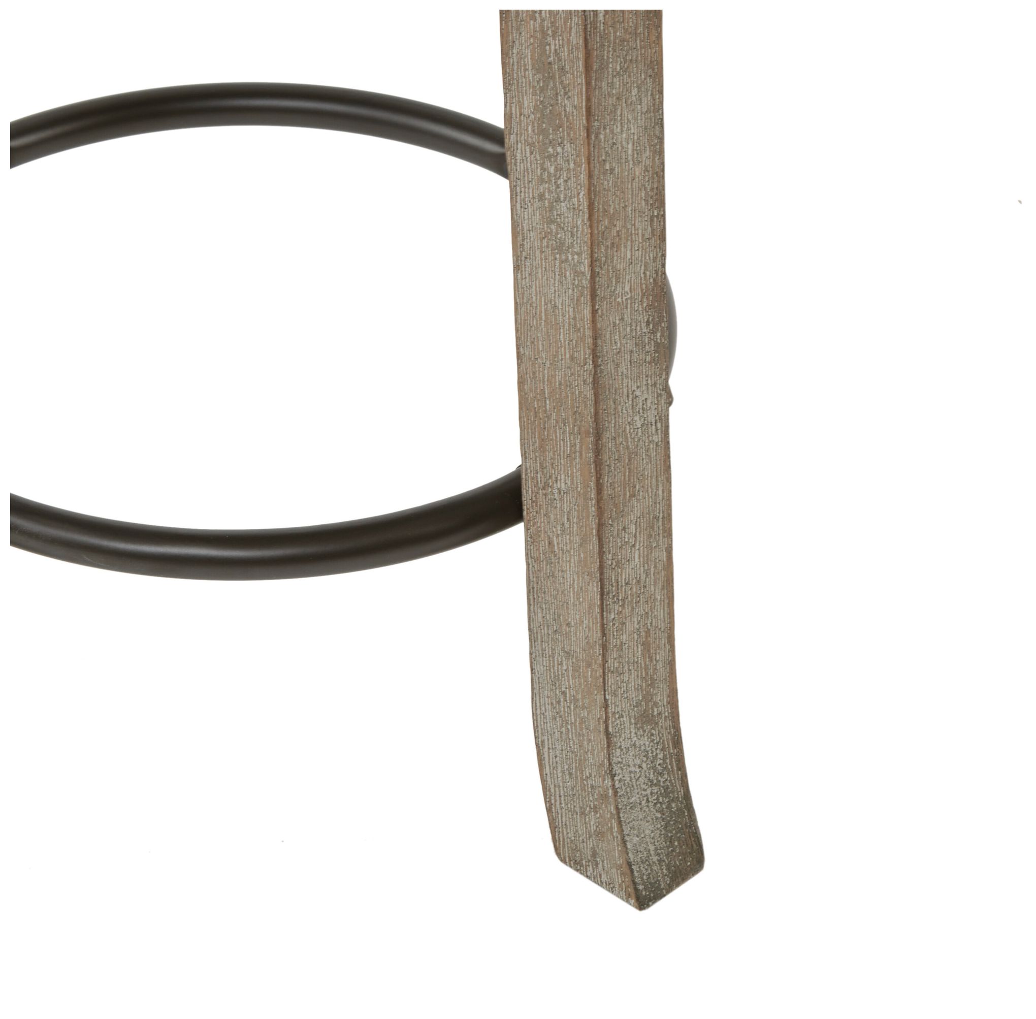 Image 4 INK+IVY Cream/Reclaimed Grey Oaktown Swivel Counter Stool more views