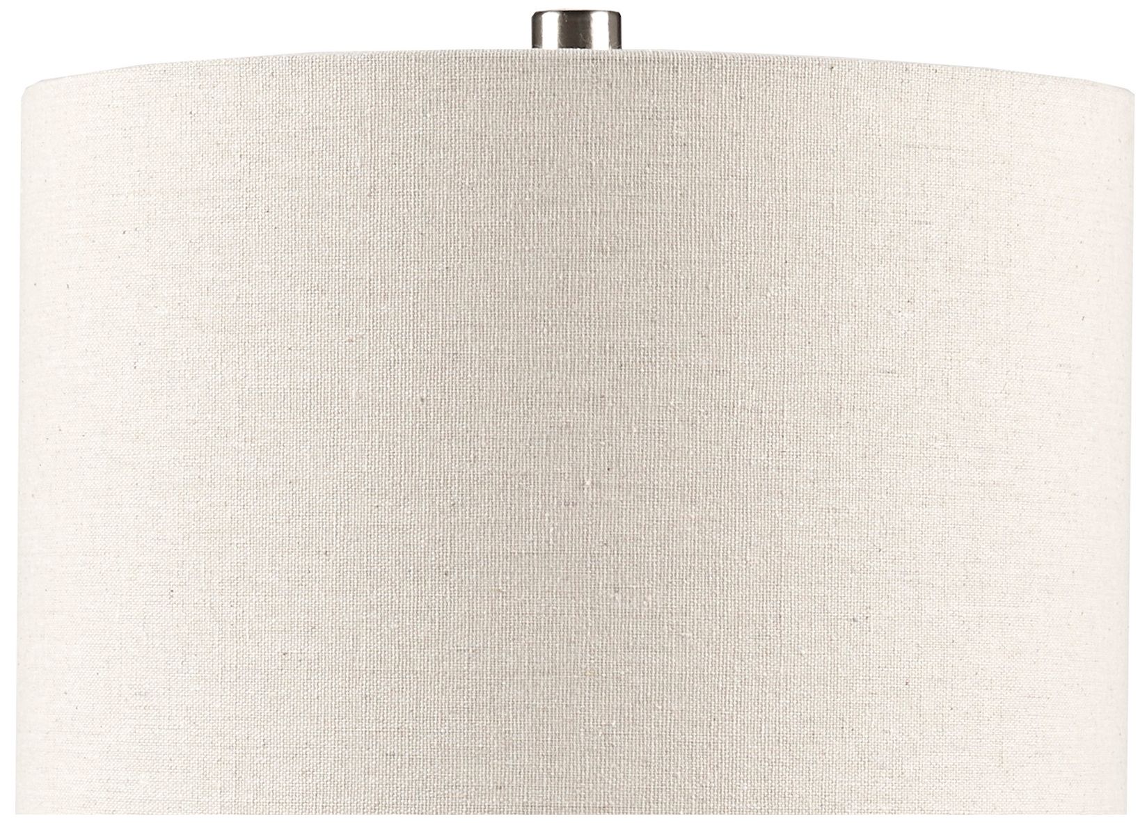 Image 5 INK+IVY Cream Shade Tristan Triangular Ceramic and Wood Table La more views