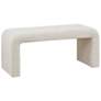INK+IVY Cream Steve Boucle Waterfall Bench
