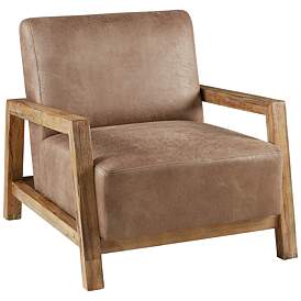 Image2 of INK+IVY Easton Taupe and Natural Accent Chair
