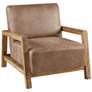 INK+IVY Easton Taupe and Natural Accent Chair