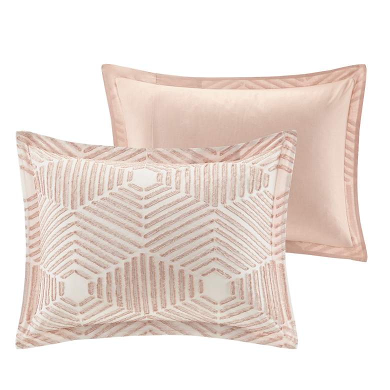 Image 7 INK + IVY Ellipse Blush Full/Queen 3-Piece Comforter Set more views