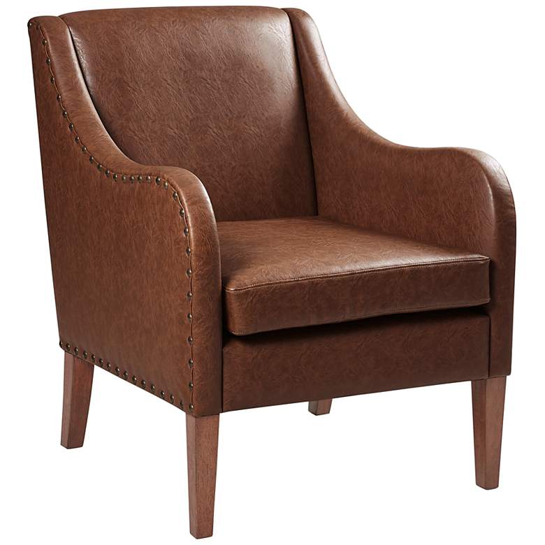 Image 2 INK + IVY Ferguson Brown Faux Leather Accent Chair