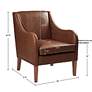 INK + IVY Ferguson Brown Faux Leather Accent Chair