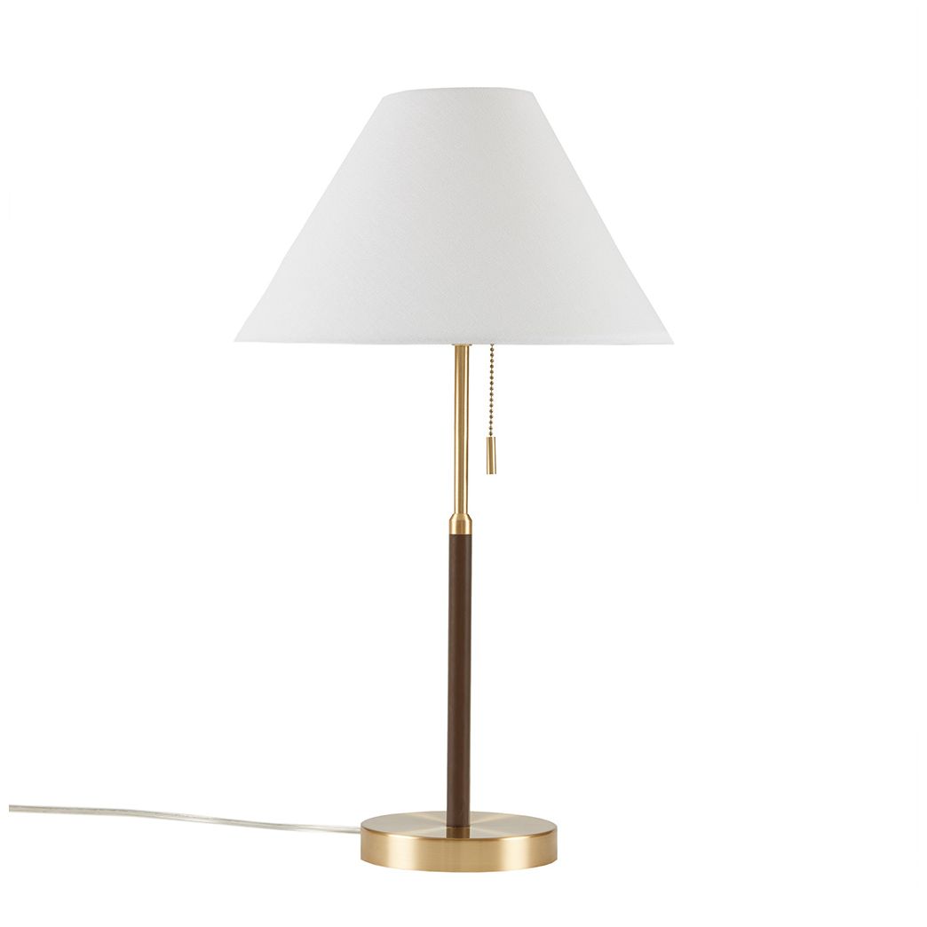 Image 6 INK+IVY Gold/Brown Bromley Two Tone Pull-chain Table Lamp more views