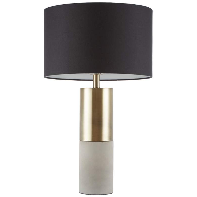 Image 1 INK+IVY Gold/Grey/Black Fulton Concrete Table Lamp
