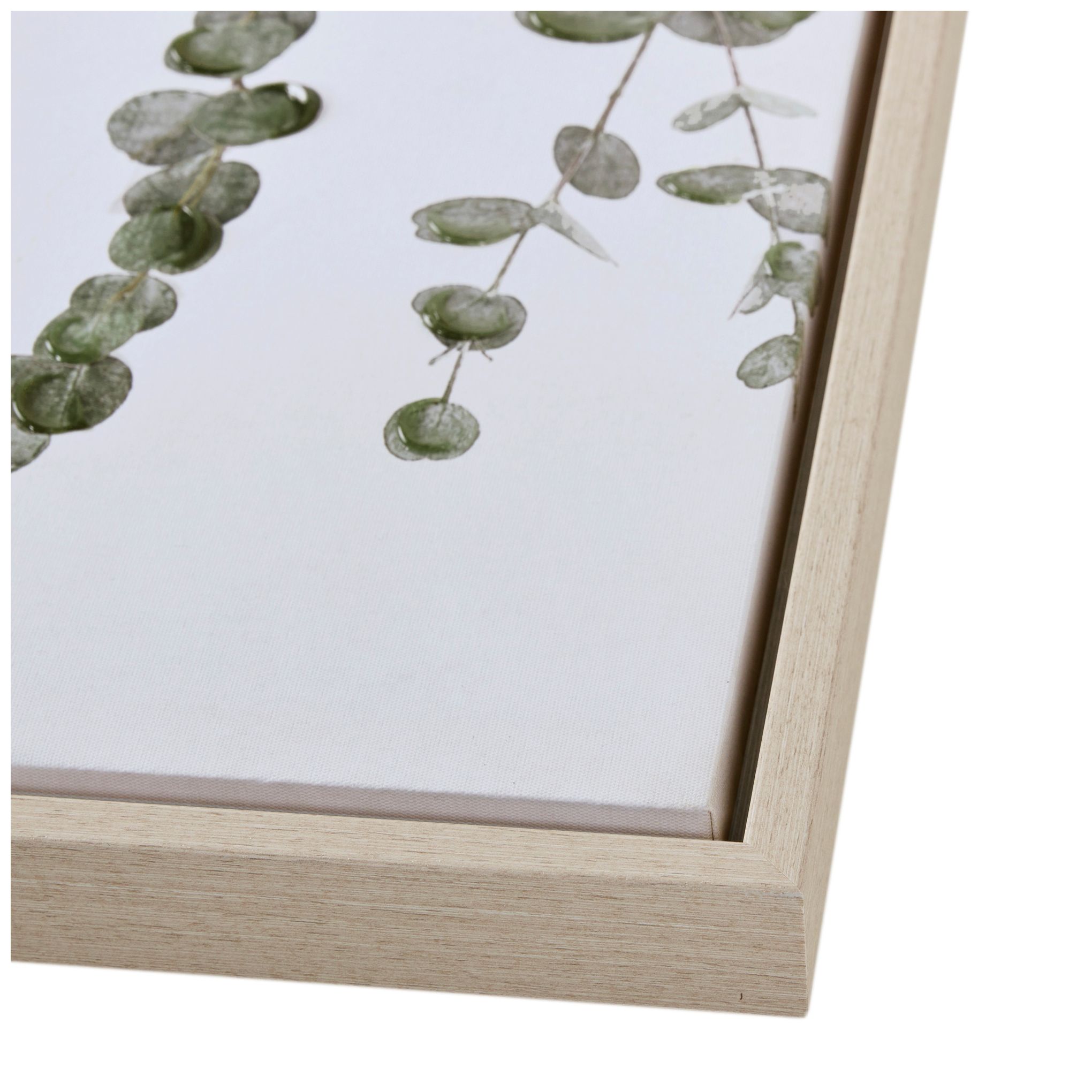 Image 4 INK+IVY Green Botanical Waterfall Eucalyptus Framed Canvas Wall Decor Set more views
