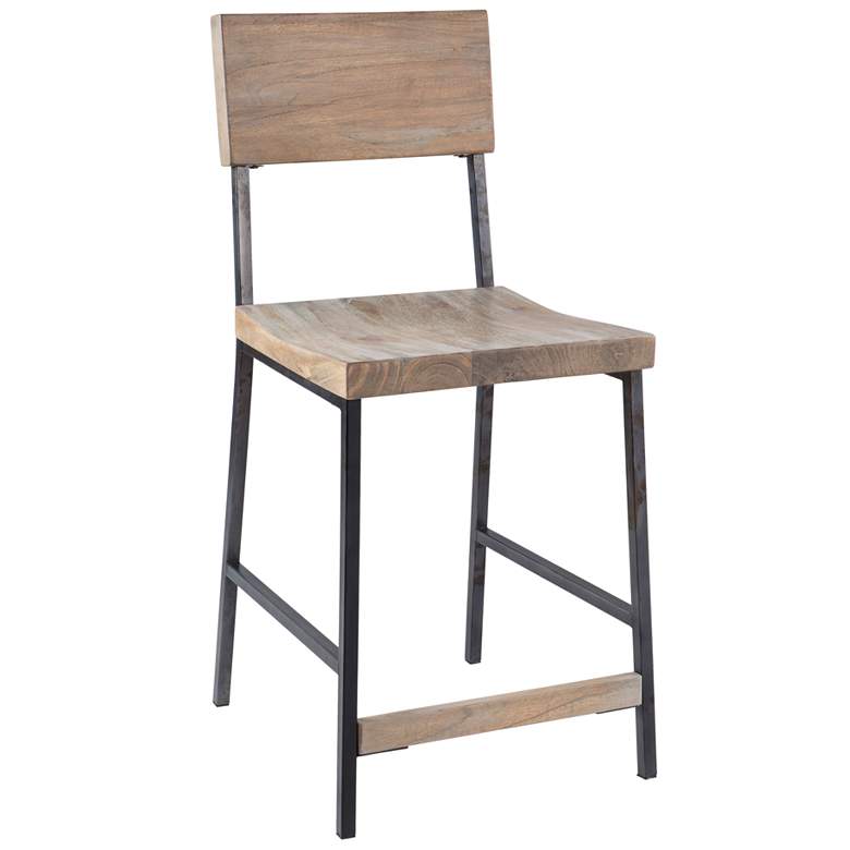 Image 1 INK+IVY Grey Tacoma 24" Counter stool