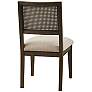 INK + IVY Kelly Brown Fabric Armless Dining Chairs Set of 2