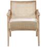 INK+IVY Kelly Light Brown and Wheat Accent Chair in scene