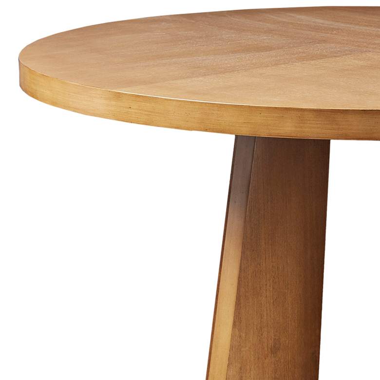 Image 3 INK + IVY Kennedy 44" Wide Pecan Wood Round Dining Table more views