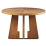 5_INK + IVY Kennedy 44" Wide Pecan Wood Round Dining Table more views