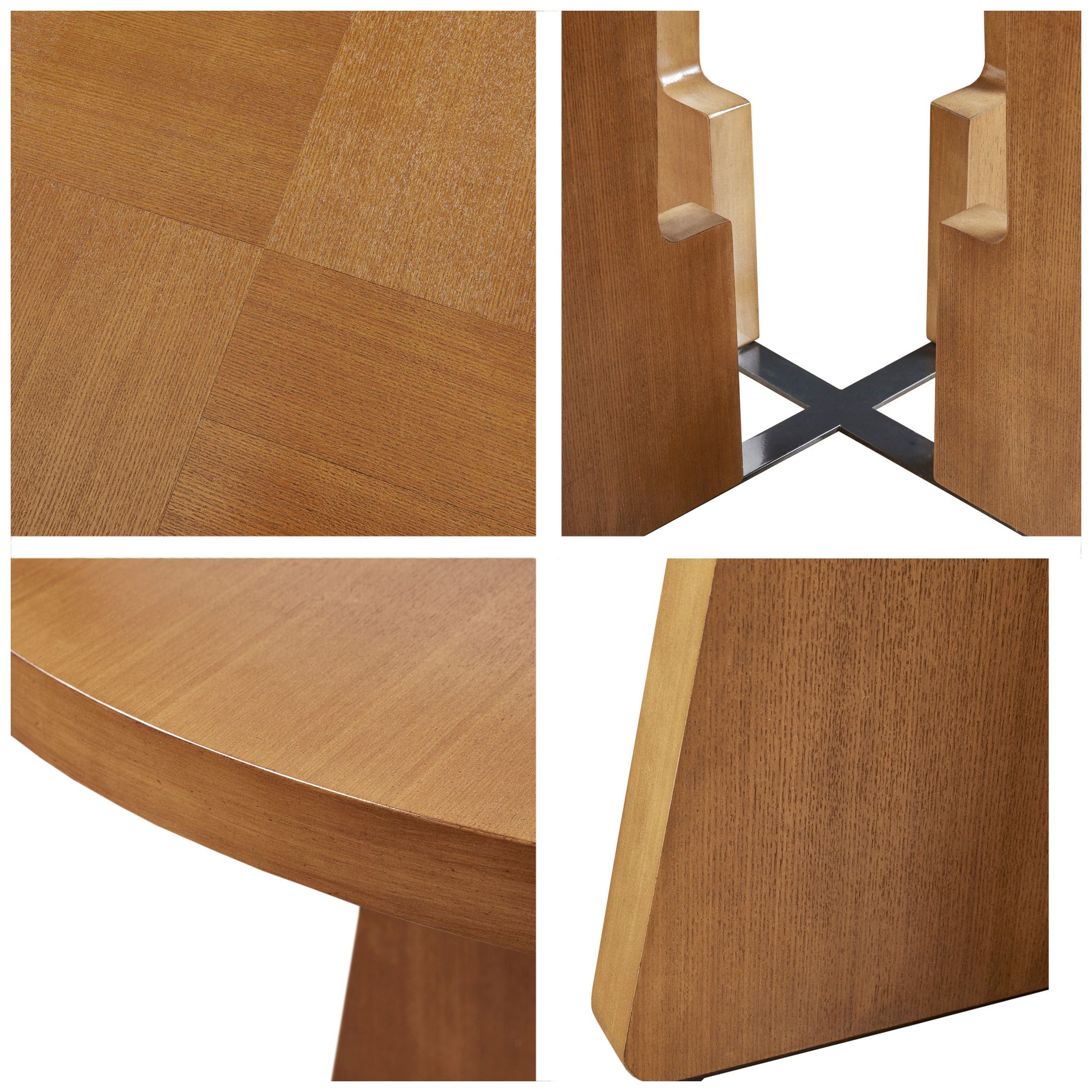 INK + IVY Kennedy 44" Wide Pecan Wood Round Dining Table