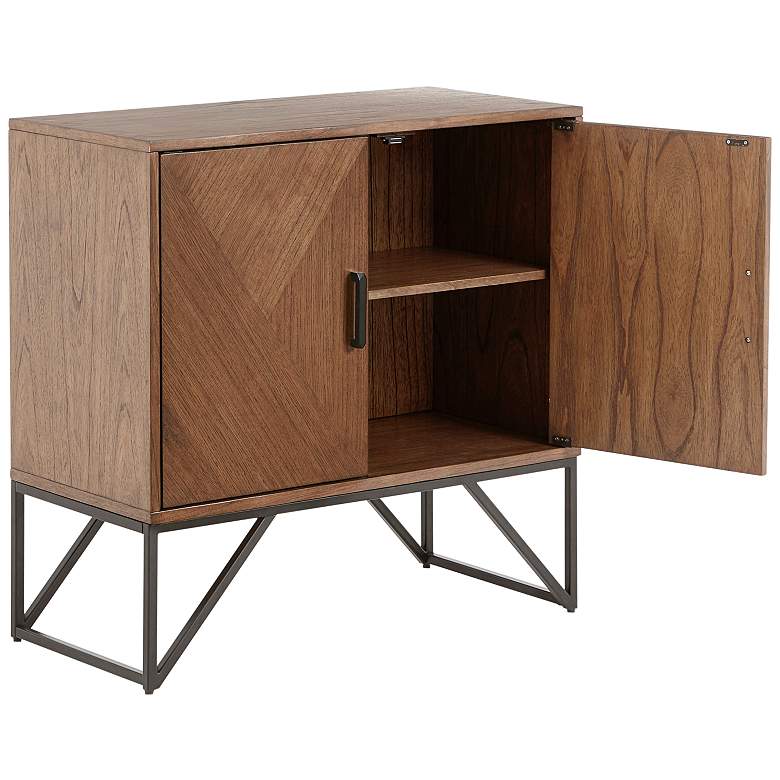 Image 7 INK + IVY Krista 36 inch Wide Brown Wood 2-Door Accent Cabinet more views