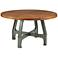 INK + IVY Lancaster 54" Wide Amber Wood Round Dining Table