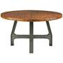 INK + IVY Lancaster 54" Wide Amber Wood Round Dining Table