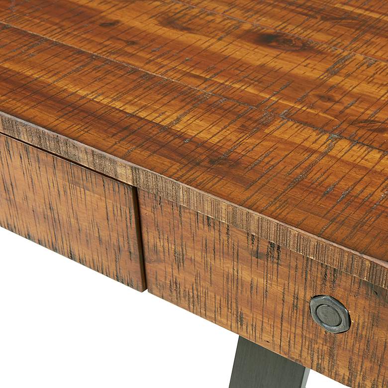 Image 2 INK + IVY Lancaster 54 inchW Amber Graphite Wood 1-Drawer Desk more views