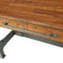 INK + IVY Lancaster 54"W Amber Graphite Wood 1-Drawer Desk
