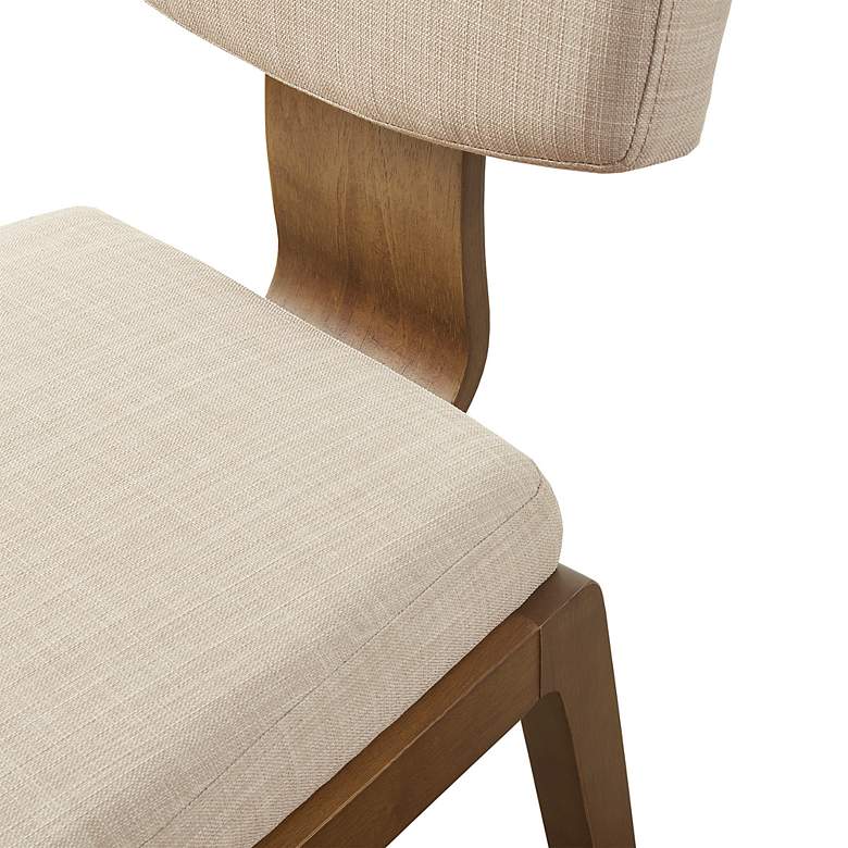 Image 2 INK + IVY Lemmy Tan Fabric Armless Dining Chairs Set of 2 more views