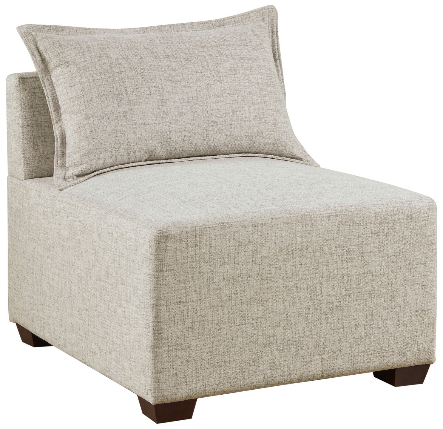 Image 3 INK+IVY Linen Molly Modular Armless Chair more views