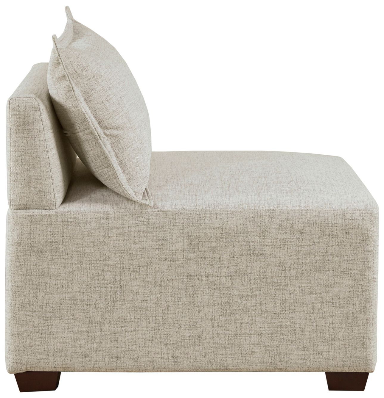 Image 4 INK+IVY Linen Molly Modular Armless Chair more views