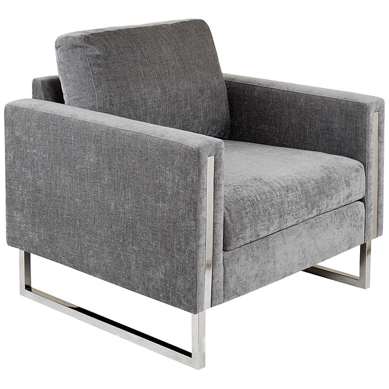Image 2 INK + IVY Madden Gray Fabric Accent Chair