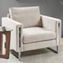 INK + IVY Madden Ivory Accent Lounge Chair