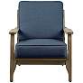 INK + IVY Malibu Blue Plain Weave Fabric Accent Chair
