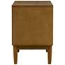 INK + IVY Mallory 20" Wide Walnut Wood 2-Drawer Nightstand
