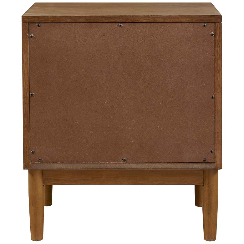 Image 7 INK + IVY Mallory 20 inch Wide Walnut Wood 2-Drawer Nightstand more views