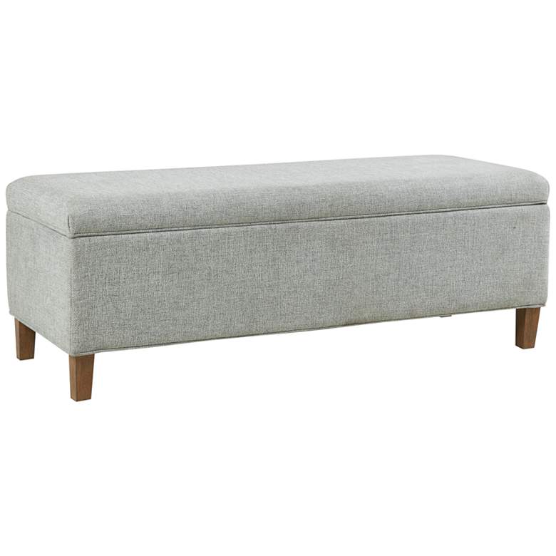 Image 2 INK + IVY Marcie Blue Fabric Accent Bench with Storage