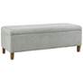 INK + IVY Marcie Blue Fabric Accent Bench with Storage