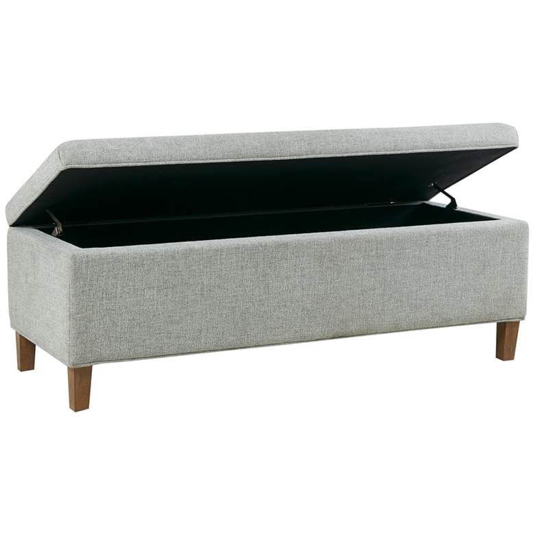 Image 5 INK + IVY Marcie Blue Fabric Accent Bench with Storage more views