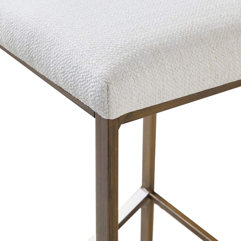 Image 5 INK + IVY Marino 26" Ivory Fabric Counter Stool more views