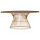 INK + IVY Mercer 68" Wide Bronze Oval Dining Table