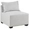 INK + IVY Molly Silver Gray Fabric Modular Armless Chair