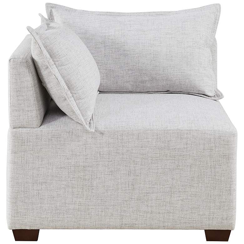 Image 1 INK + IVY Molly Silver Gray Fabric Modular Corner Chair
