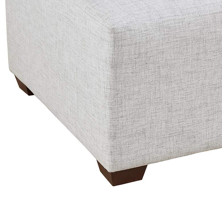 Image 2 INK + IVY Molly Silver Gray Fabric Modular Ottoman more views