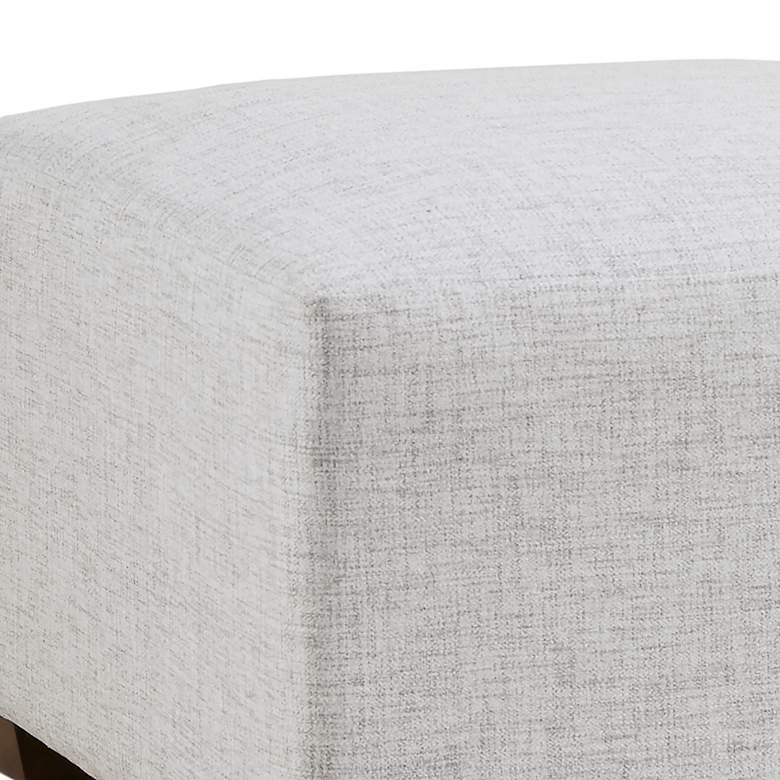 Image 3 INK + IVY Molly Silver Gray Fabric Modular Ottoman more views