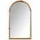 INK+IVY Natural Remi Arched Wood Wall Mirror