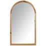 INK+IVY Natural Remi Arched Wood Wall Mirror